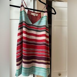 Striped tank -multicolored